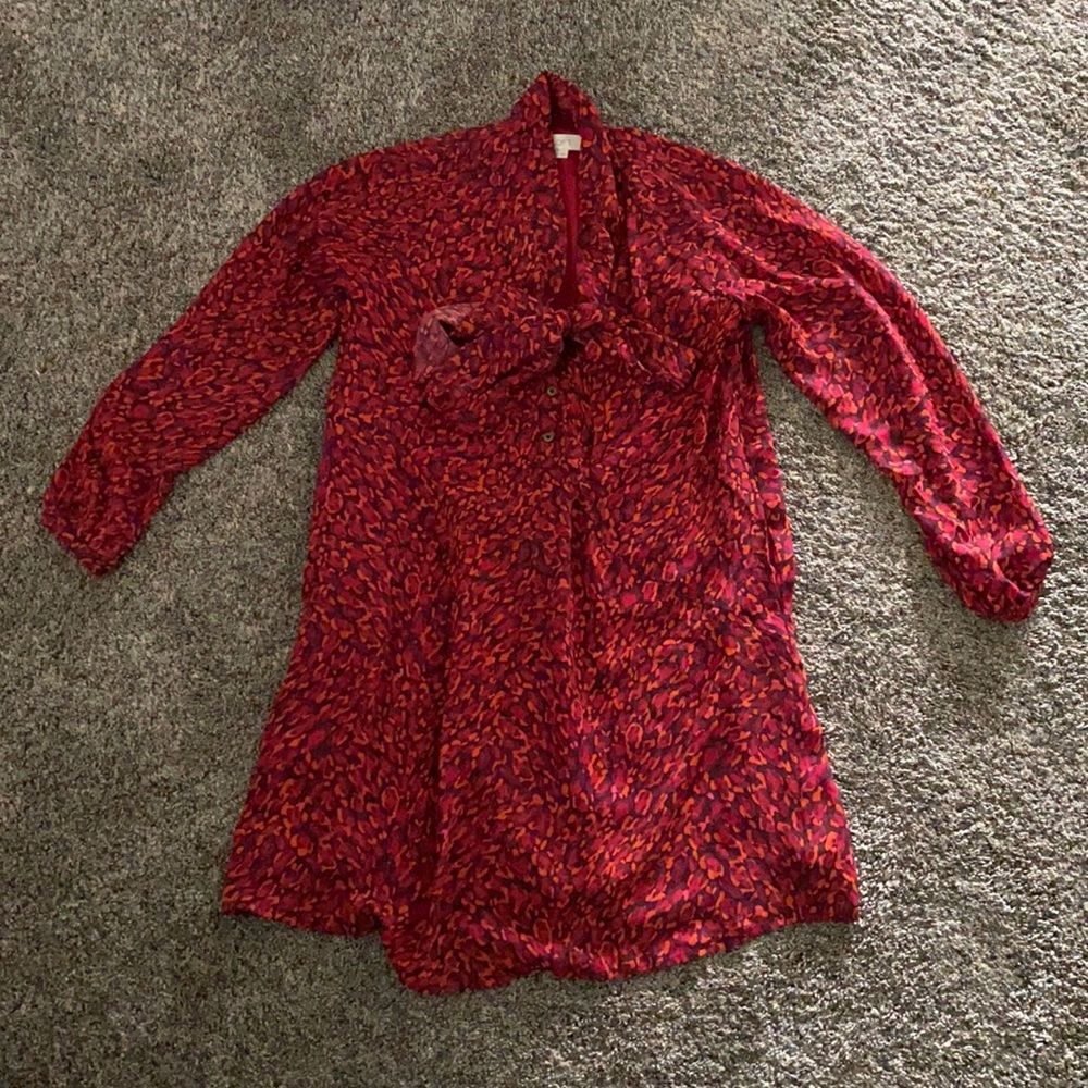 Loft Leopard shift dress